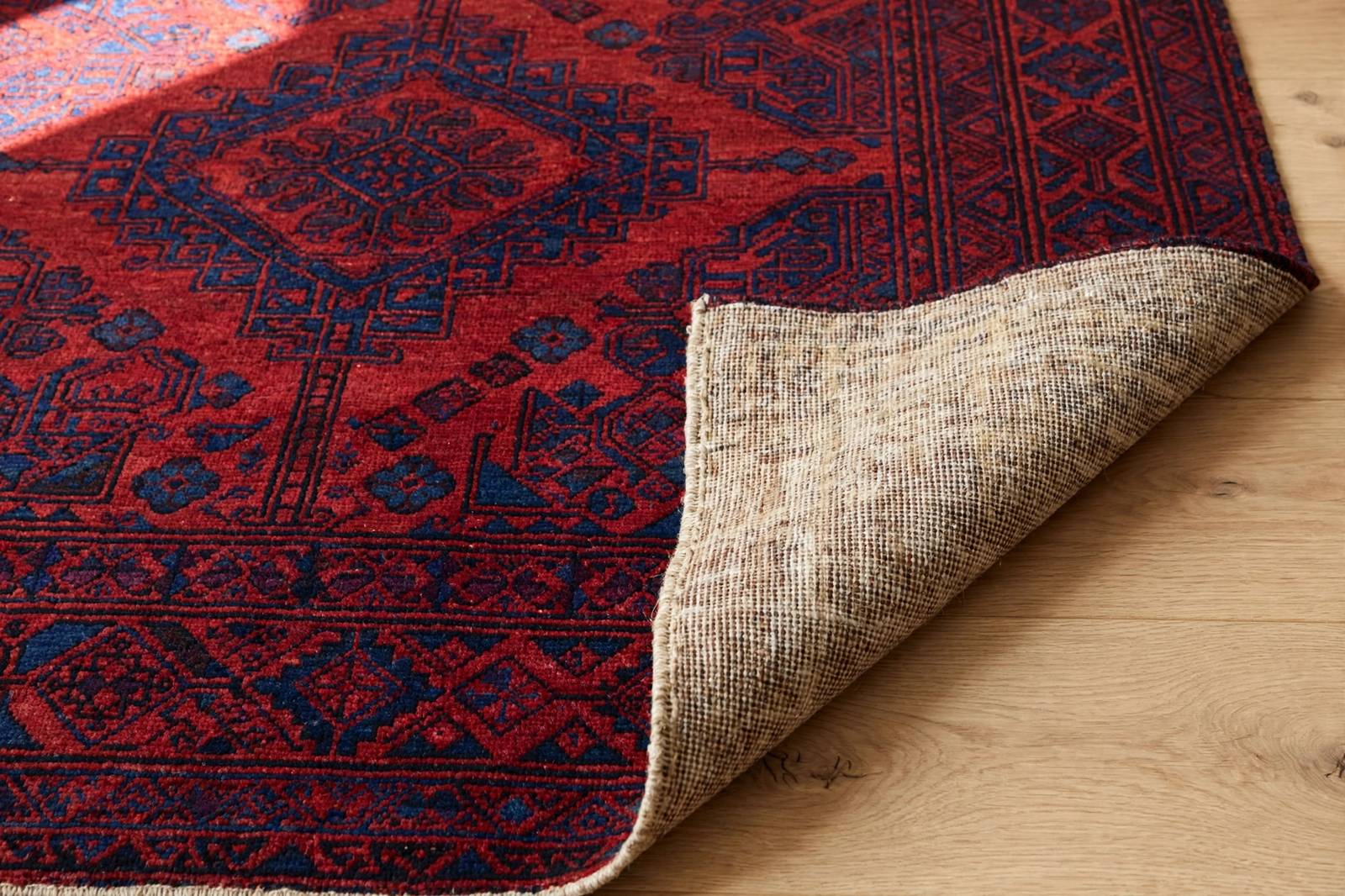 Fine patterned area rug detail